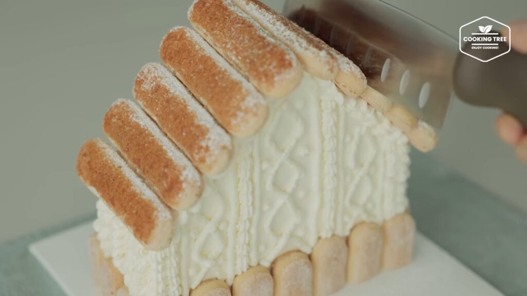 House shaped Tiramisu Cake Recipe