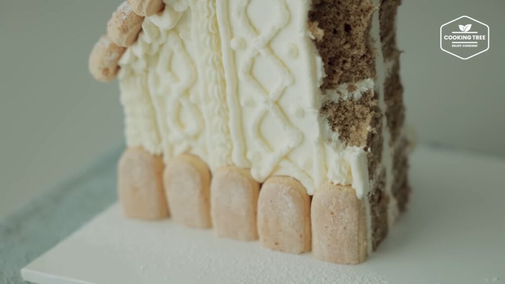 House shaped Tiramisu Cake Recipe