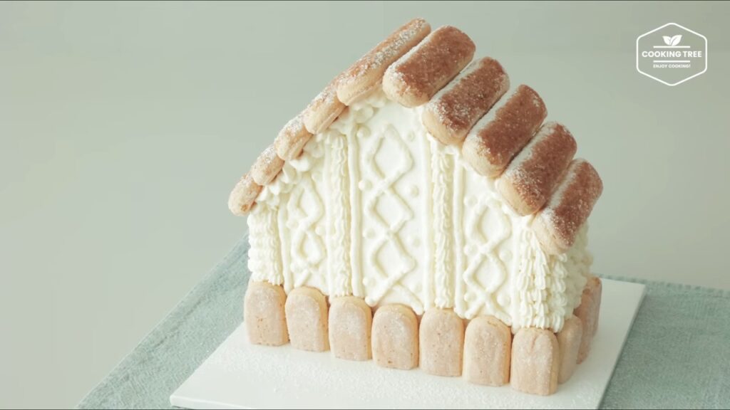 House shaped Tiramisu Cake Recipe