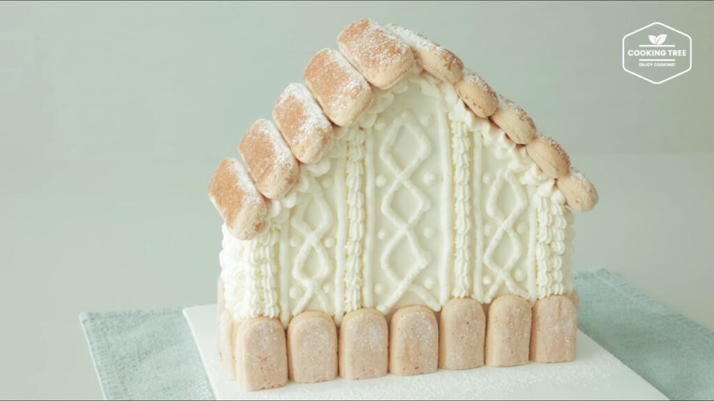 House shaped Tiramisu Cake Recipe