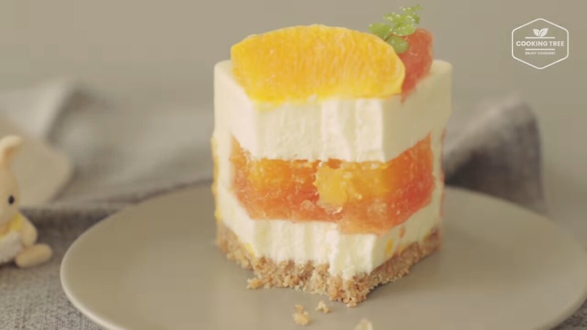 No-Bake Grapefruit Orange Cheesecake Recipe