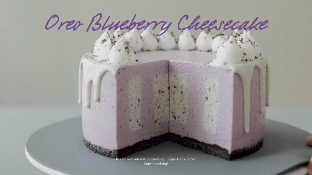 No Bake Oreo Blueberry Cheesecake Recipe