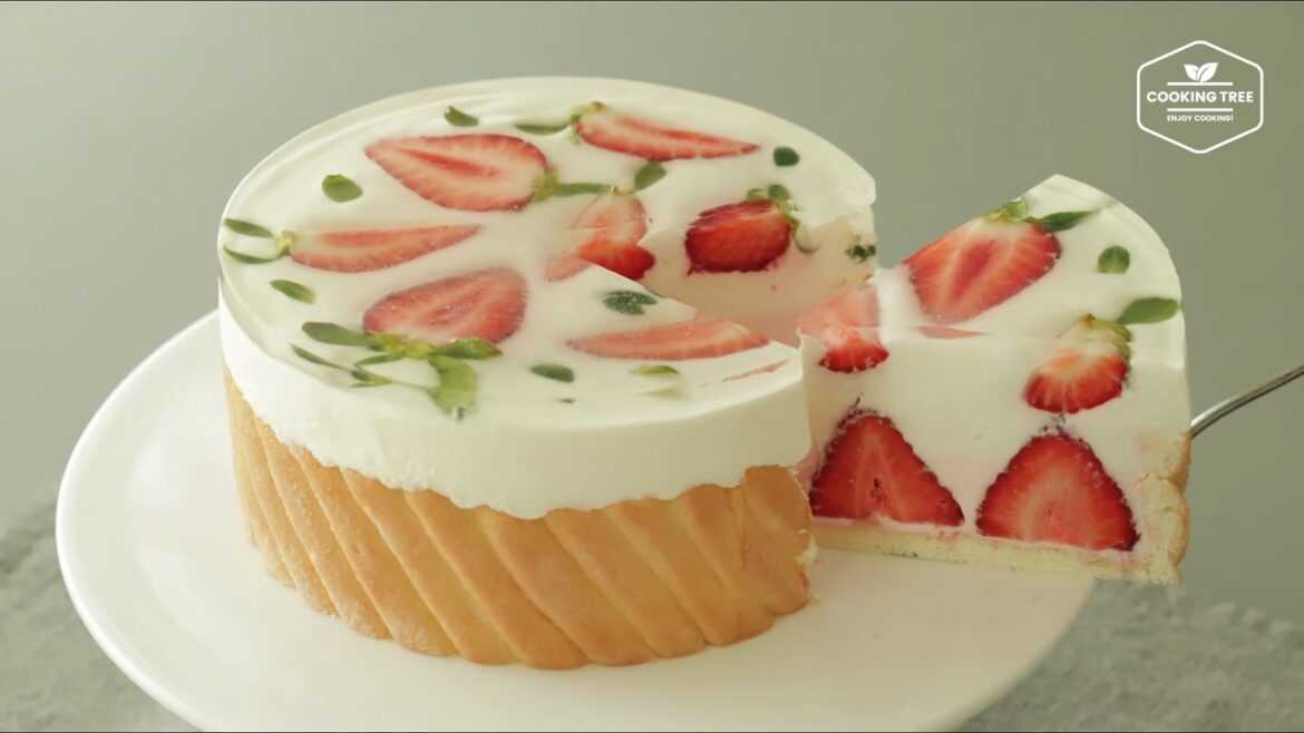 Strawberry Charlotte Cake Recipe Cooking tree Strawberry Charlotte Cake Recipe Cooking tree