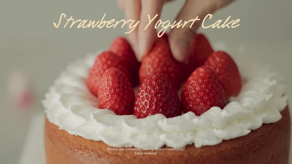 Strawberry Yogurt Mousse Cake Recipe