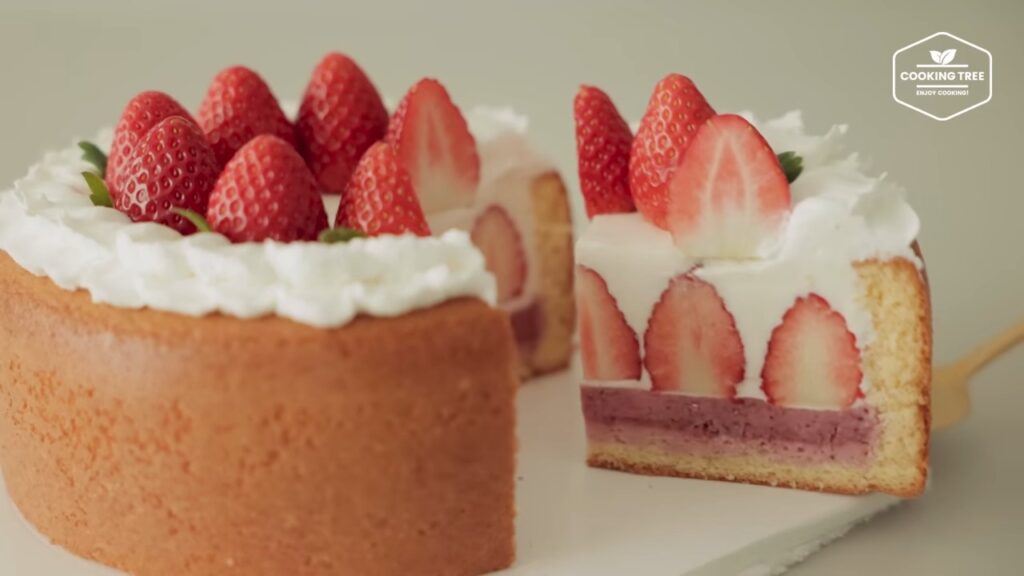 Strawberry Yogurt Mousse Cake Recipe