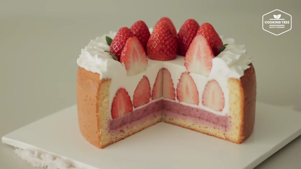 Strawberry Yogurt Mousse Cake Recipe