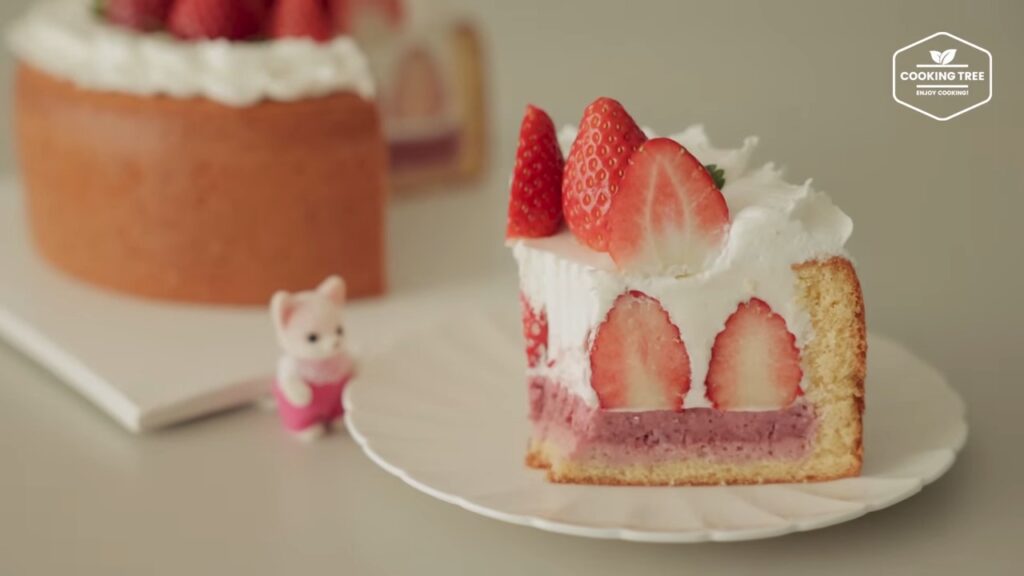 Strawberry Yogurt Mousse Cake Recipe