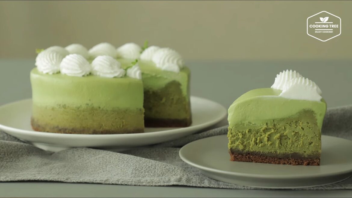 Baked Green Tea Matcha Cheesecake Recipe Cooking tree Baked Green Tea Matcha Cheesecake Recipe Cooking tree