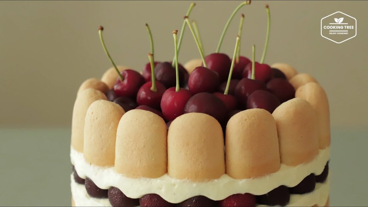 Cherry Charlotte Cake Recipe Cooking tree Cherry Charlotte Cake Recipe Cooking tree