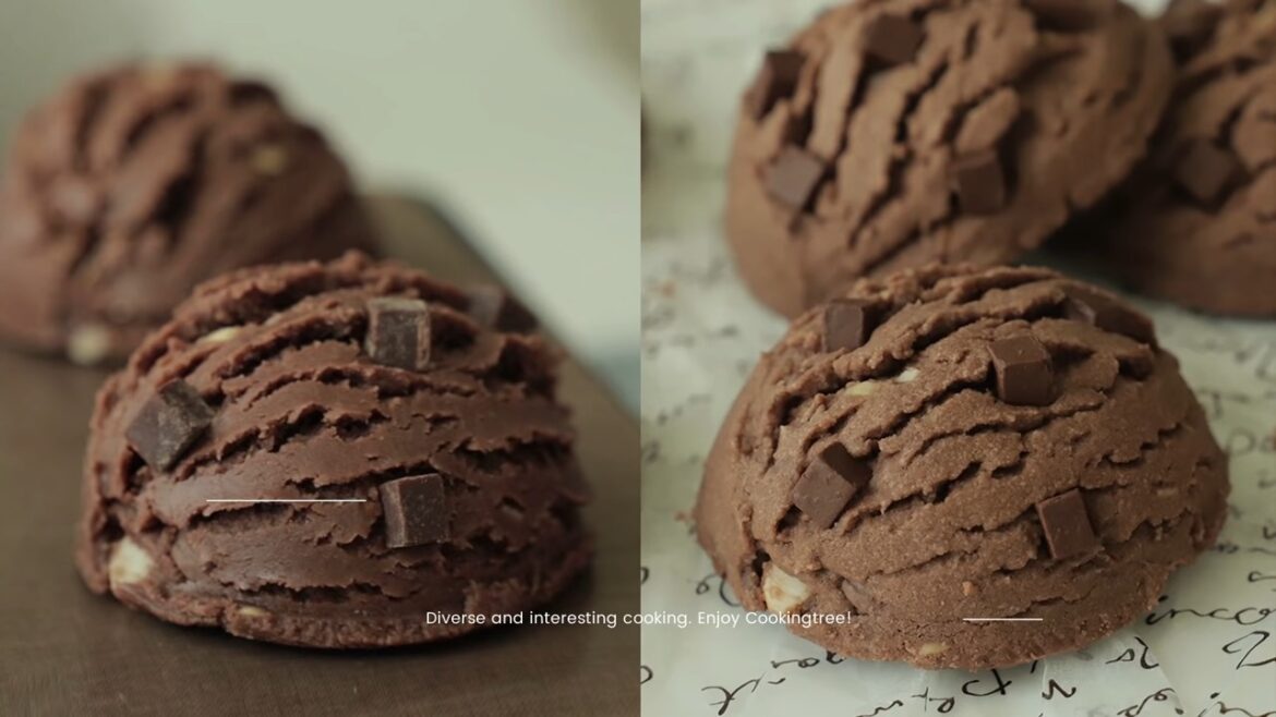 Chocolate Chip Ice cream Scoop Cookies