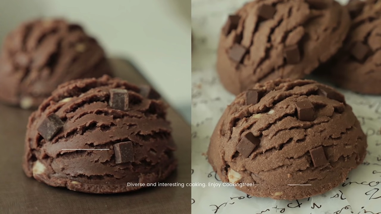 Chocolate Chip Ice cream Scoop Cookies