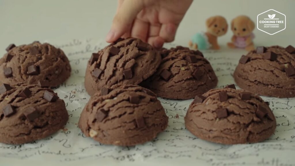 Chocolate Chip Ice cream Scoop Cookies Cooking tree
