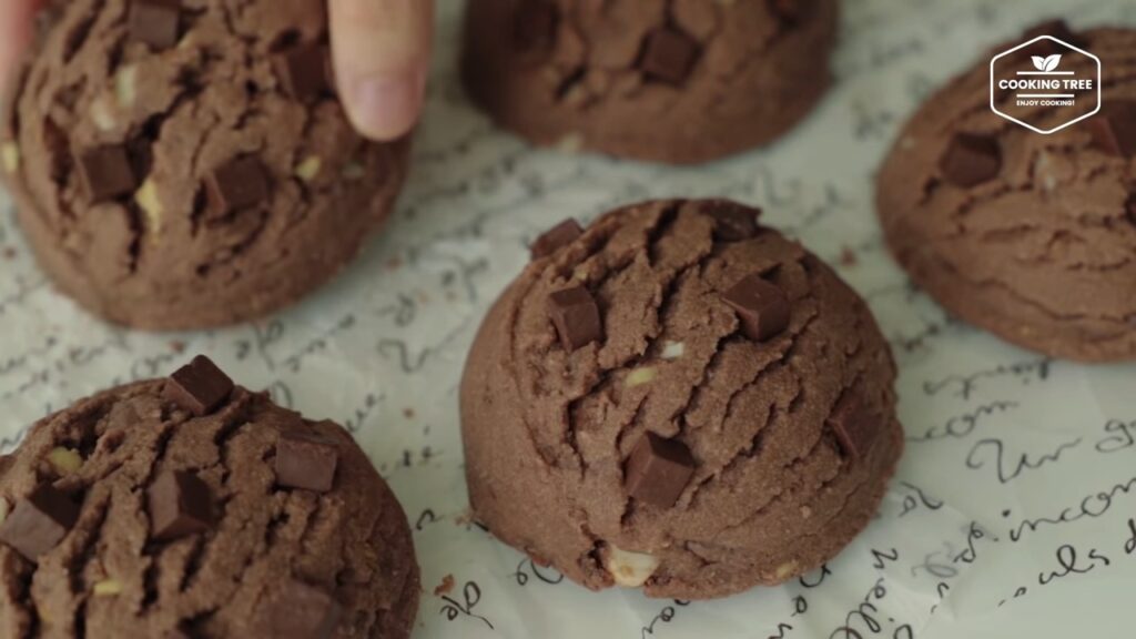 Chocolate Chip Ice cream Scoop Cookies Cooking tree