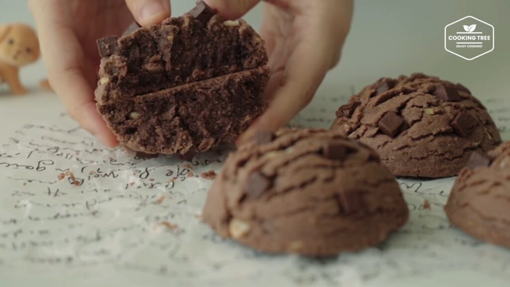 Chocolate Chip Ice cream Scoop Cookies Cooking tree
