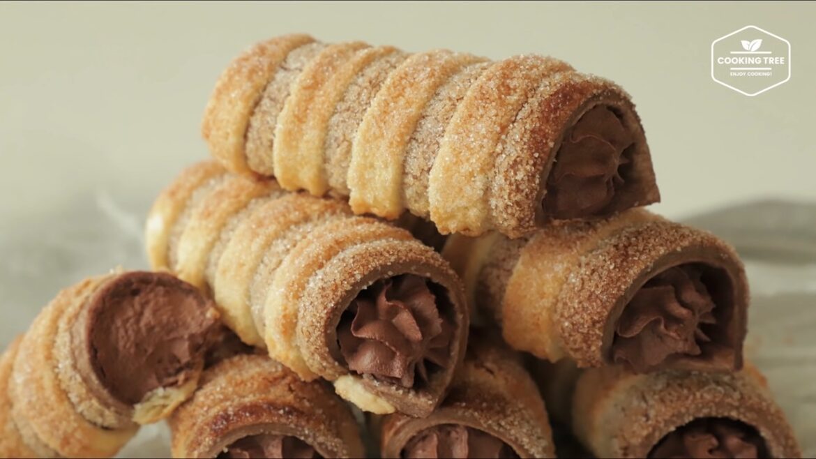Chocolate Cornet Pie Cream Horns Recipe Cooking tree Chocolate Cornet Pie Cream Horns Recipe Cooking tree