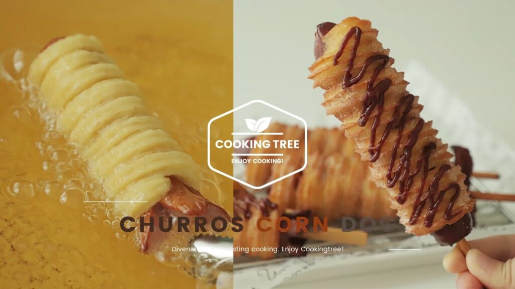 Churros Corn dog Hot dog Korean Street Food Cooking tree