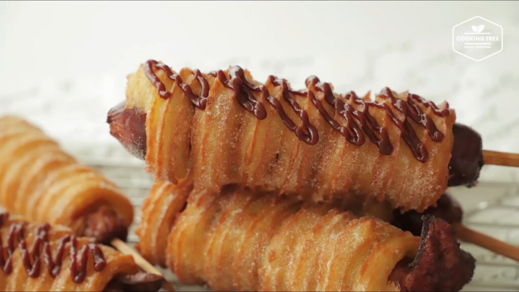 Churros Corn dog Hot dog Korean Street Food Cooking tree