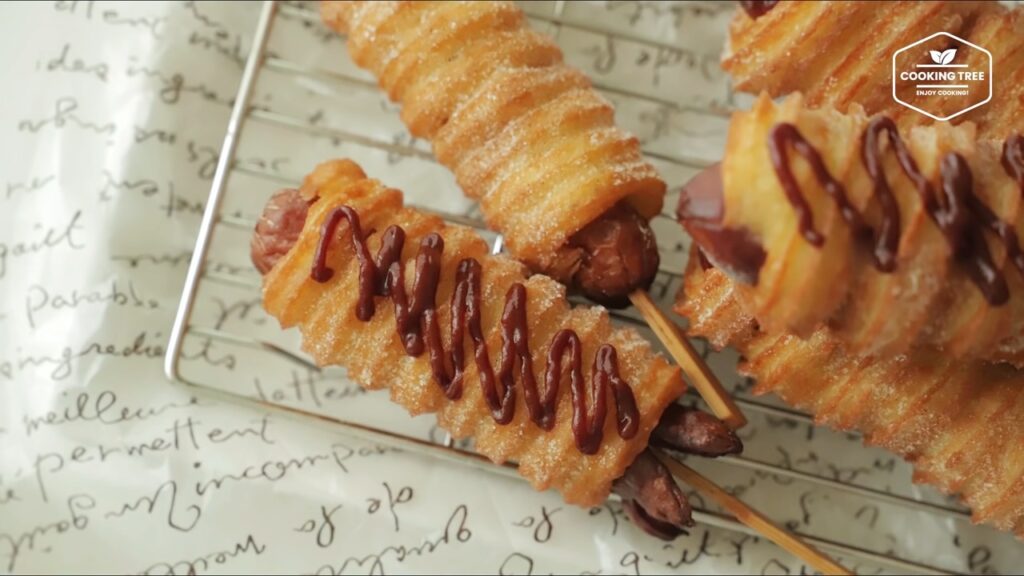 Churros Corn dog Hot dog Korean Street Food Cooking tree