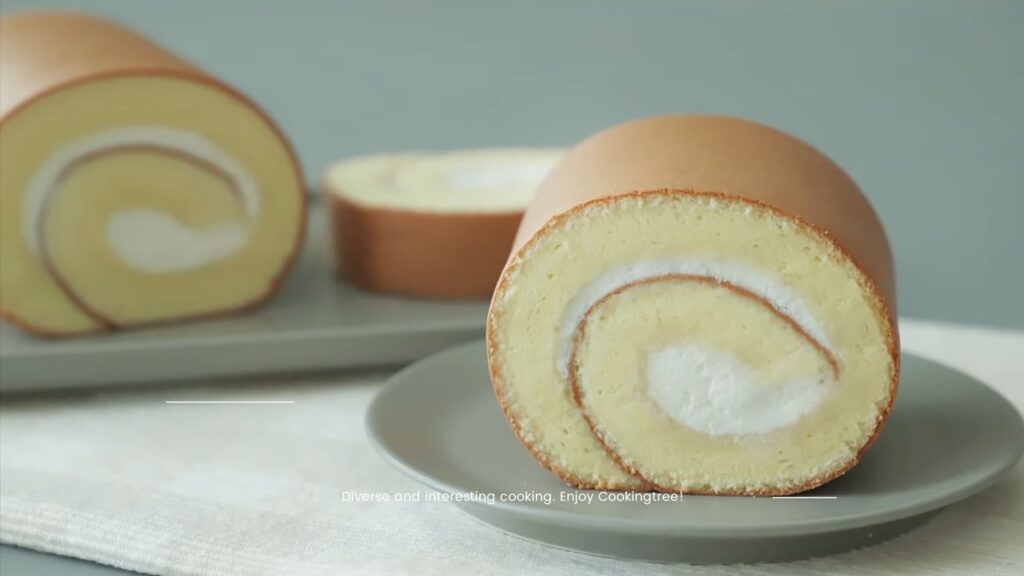 Condensed milk Roll Cake Recipe Cooking tree