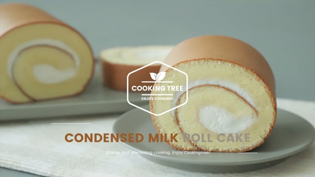 Condensed milk Roll Cake Recipe Cooking tree