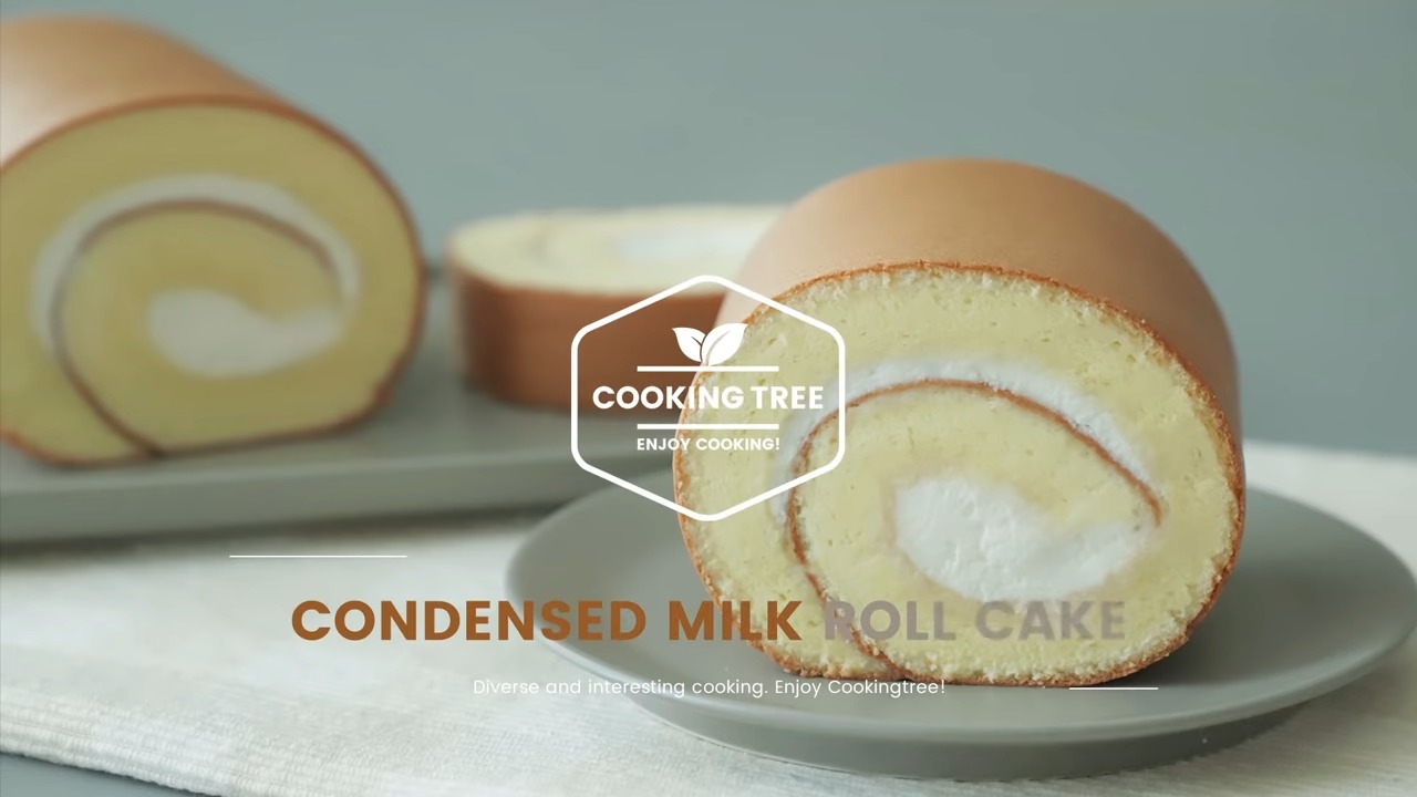 Condensed milk Roll Cake Recipe