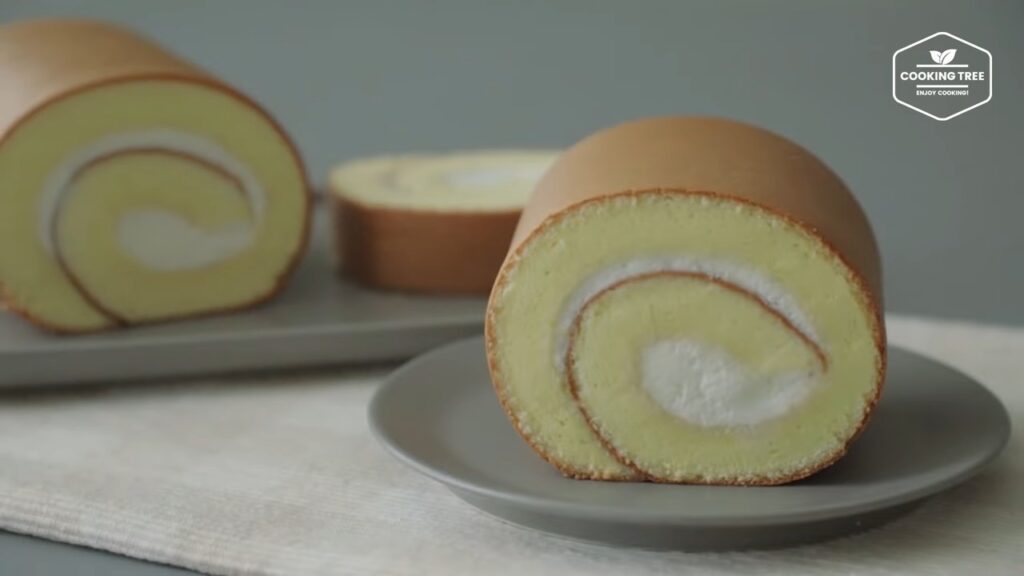 Condensed milk Roll Cake Recipe Cooking tree