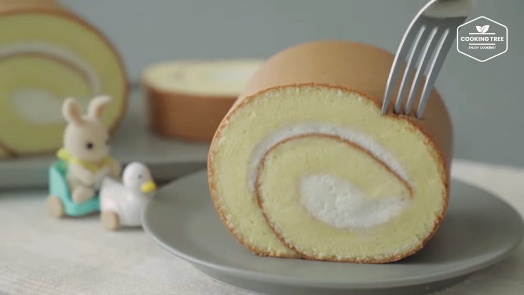 Condensed milk Roll Cake Recipe Cooking tree