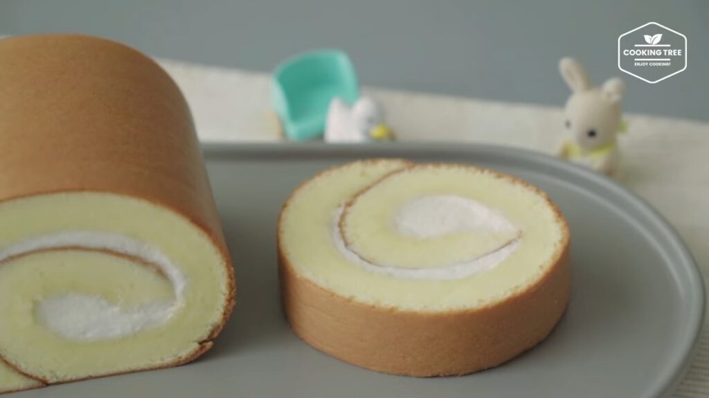 Condensed milk Roll Cake Recipe Cooking tree