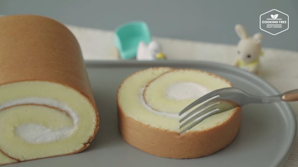 Condensed milk Roll Cake Recipe Cooking tree