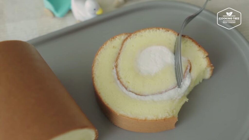 Condensed milk Roll Cake Recipe Cooking tree