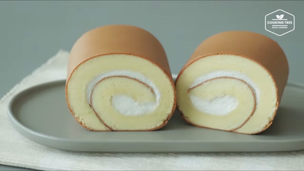 Condensed milk Roll Cake Recipe Cooking tree