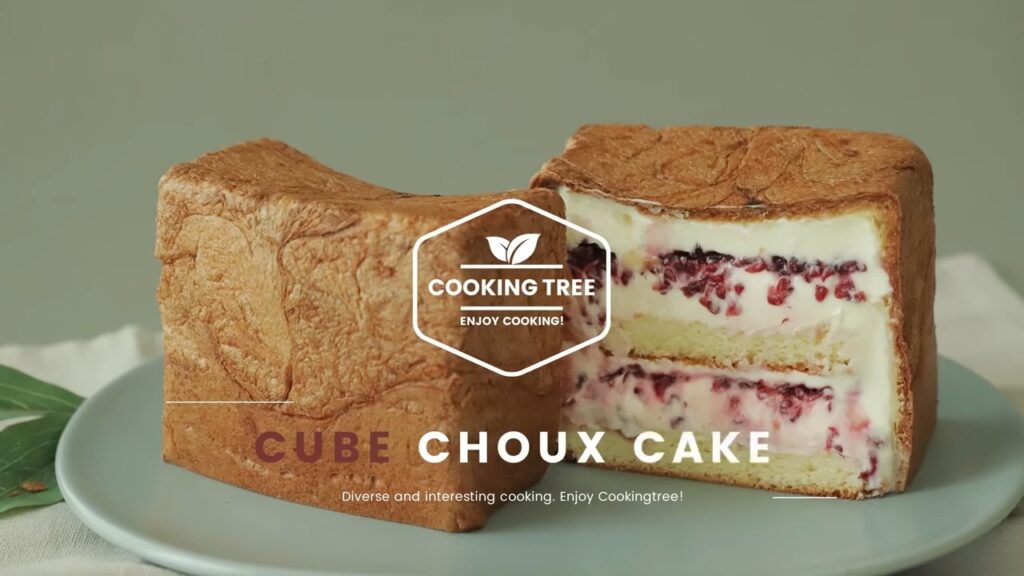 Cube Cream puffs Cake Choux Cake Recipe Cooking tree