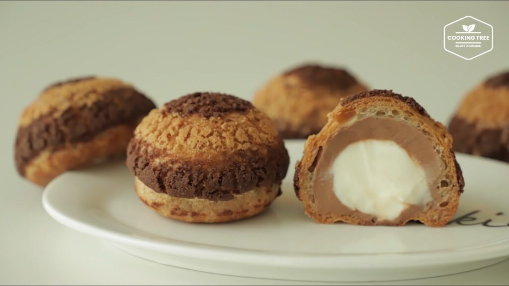 Double Chocolate Cream puff Cookie Choux Cooking tree