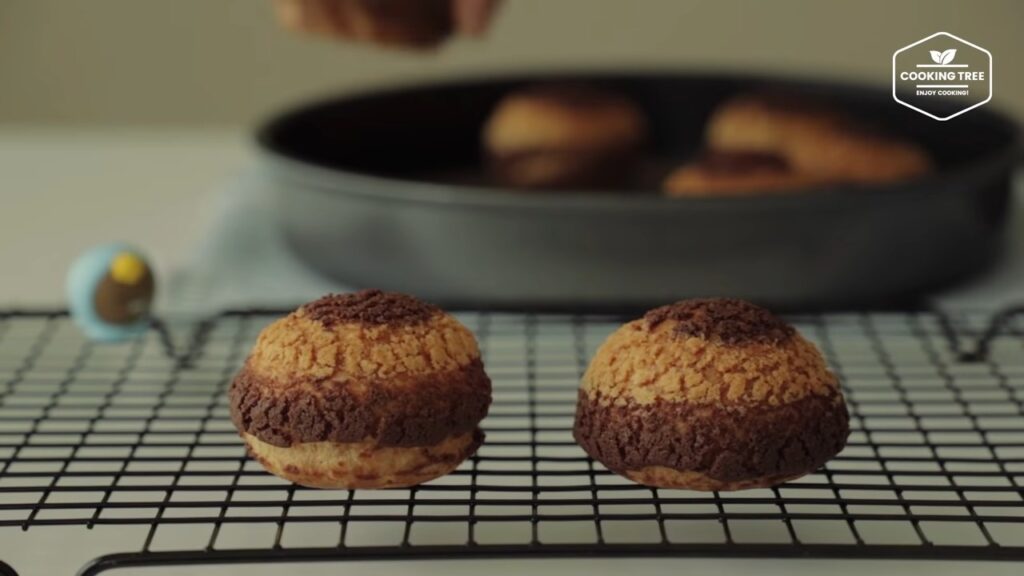 Double Chocolate Cream puff Cookie Choux Cooking tree