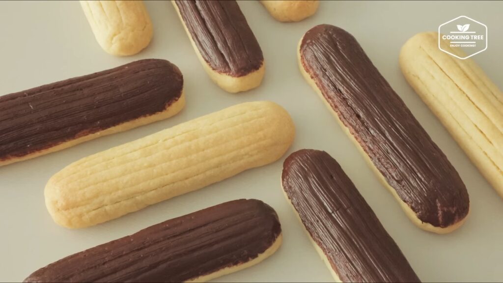 Eclair Shaped Chocolate Cookies Recipe Cooking tree