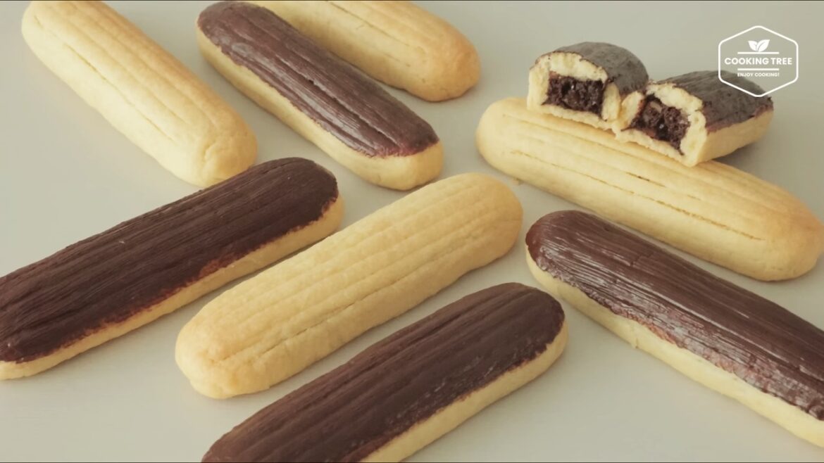 Eclair Shaped Chocolate Cookies Recipe Cooking tree