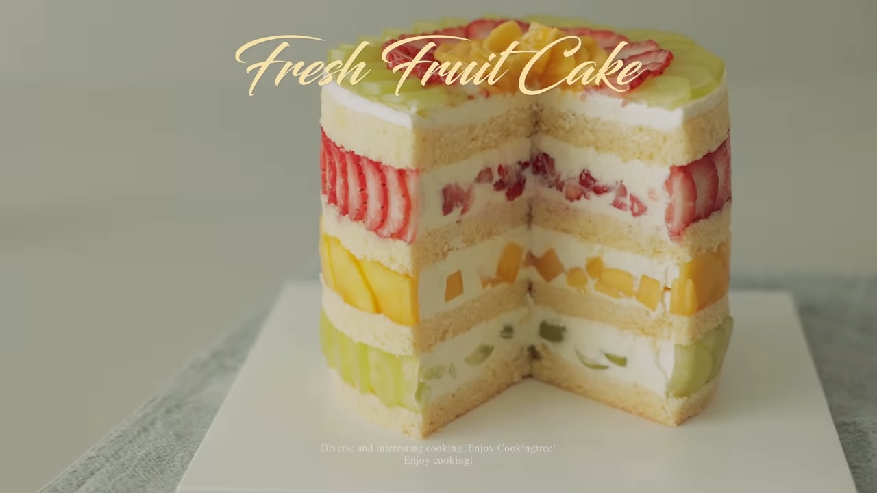 Fresh Fruit Cake Recipe
