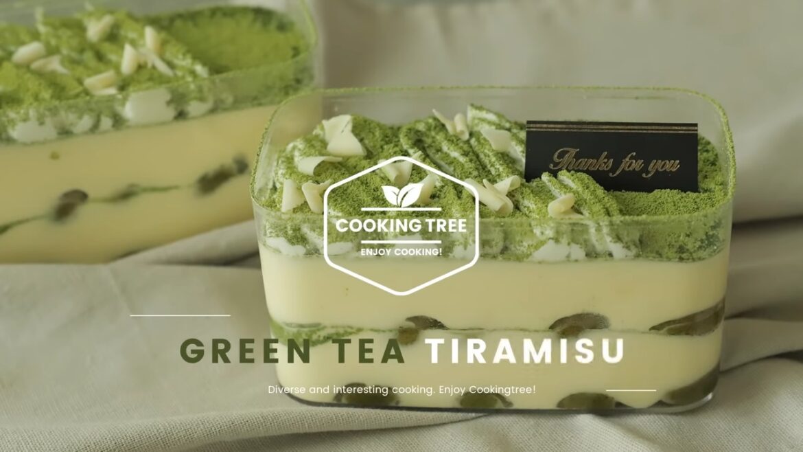 Green tea Tiramisu + Matcha Ladyfingers Recipe