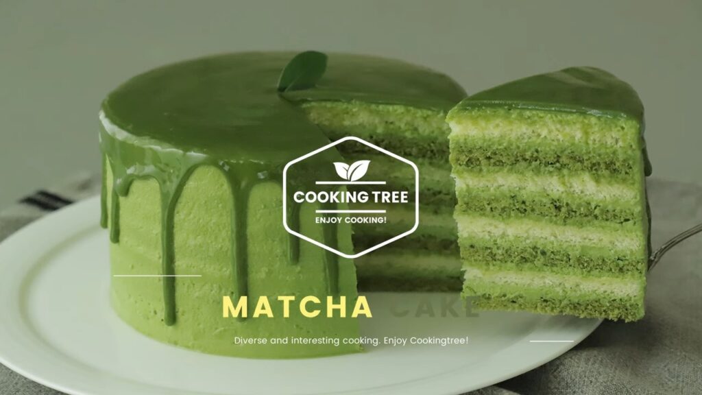 Green teaMatcha Cake Recipe Cooking tree