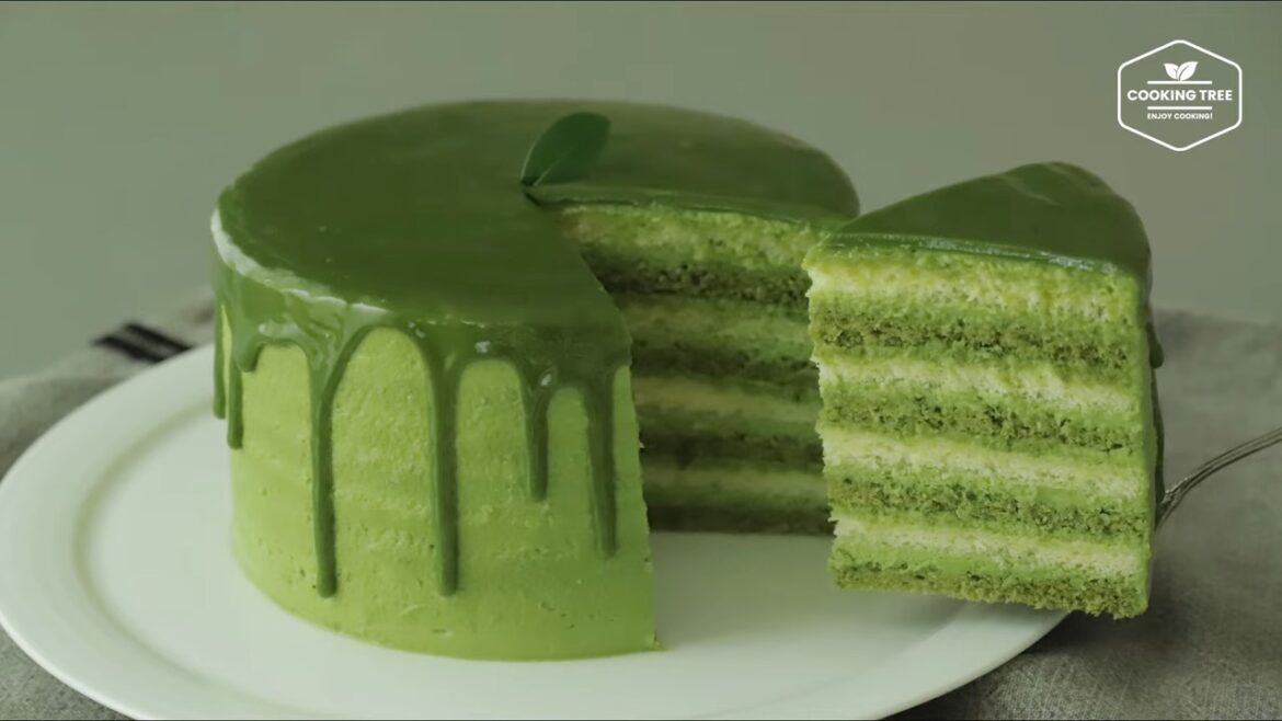 Green teaMatcha Cake Recipe Cooking tree