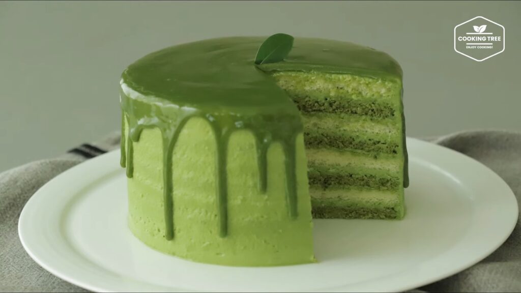 Green teaMatcha Cake Recipe Cooking tree