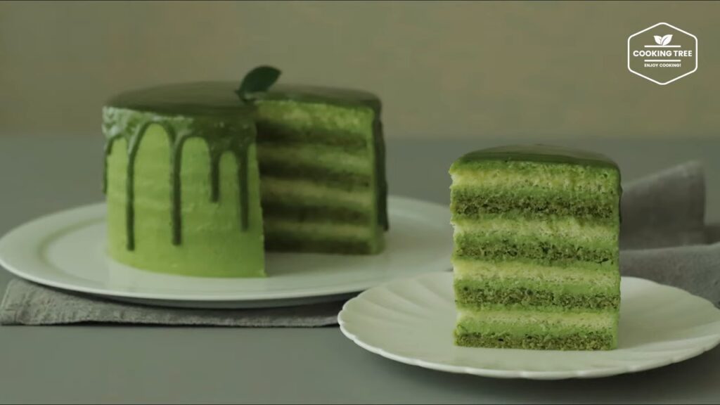 Green teaMatcha Cake Recipe Cooking tree