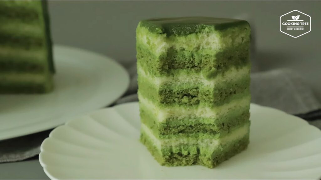 Green teaMatcha Cake Recipe Cooking tree