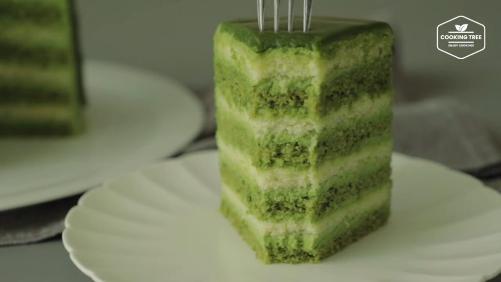 Green teaMatcha Cake Recipe Cooking tree