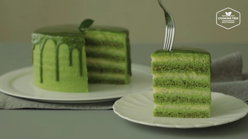 Green teaMatcha Cake Recipe Cooking tree