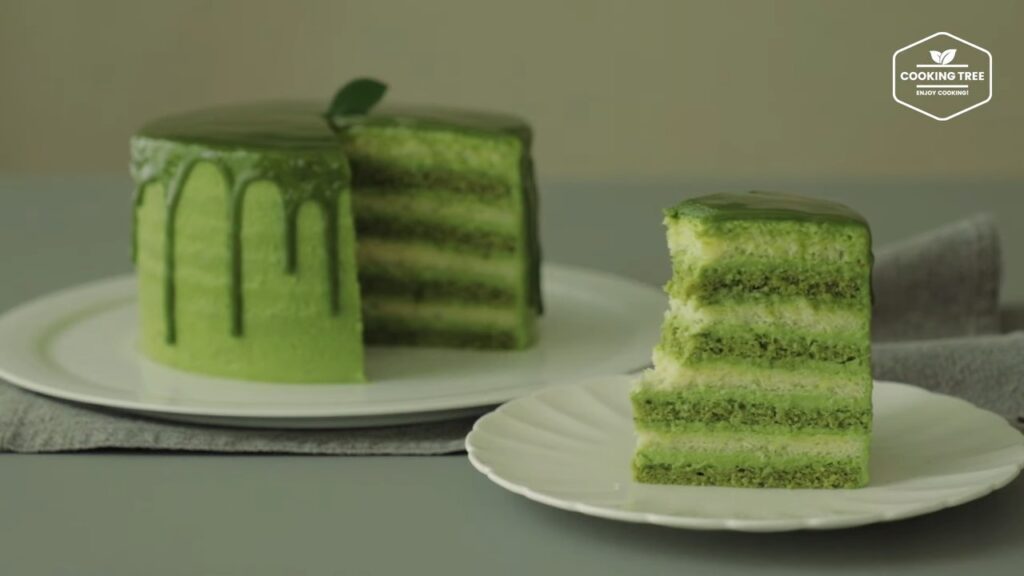 Green teaMatcha Cake Recipe Cooking tree