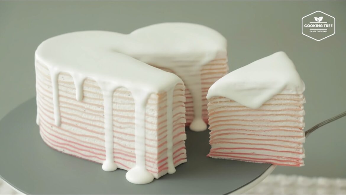 Heart Crepe Cake Recipe Cooking tree Heart Crepe Cake Recipe Cooking tree