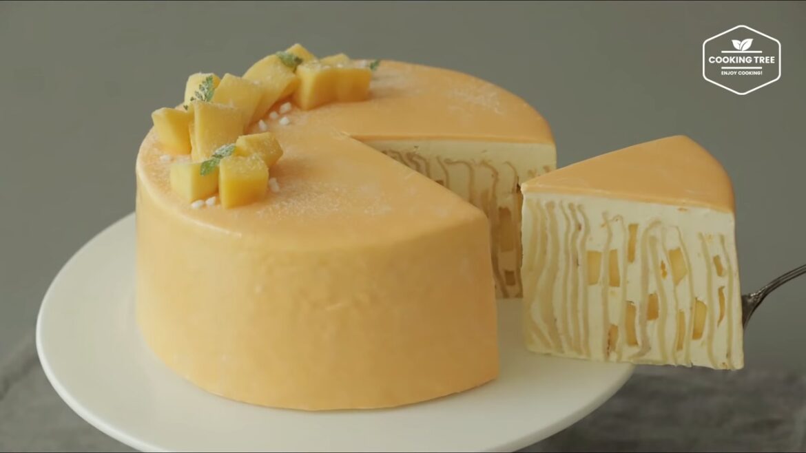 Mango Crepe Cake Recipe Cooking tree Mango Crepe Cake Recipe Cooking tree
