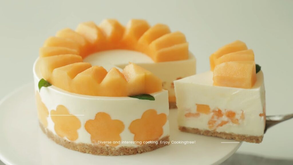 No Bake Cantaloupe Melon Cheesecake Cooking tree