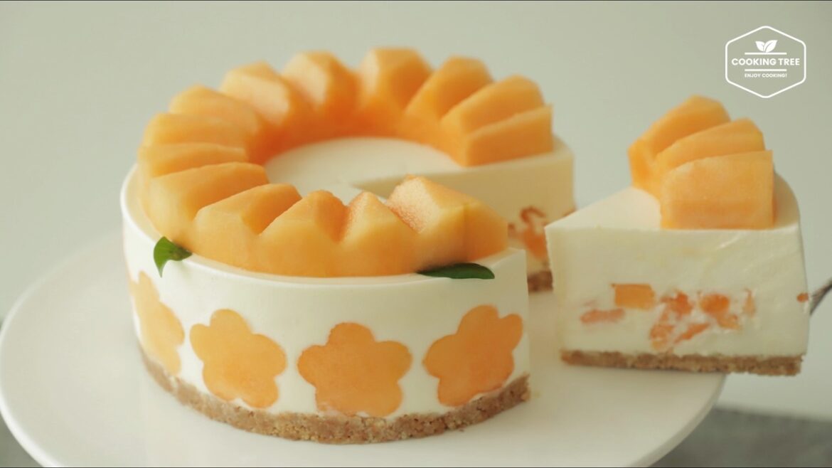 No Bake Cantaloupe Melon Cheesecake Cooking tree No Bake Cantaloupe Melon Cheesecake Cooking tree